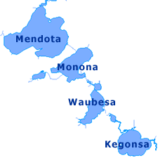 Yahara lake map