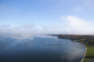 James Madison Park Lake and Fog