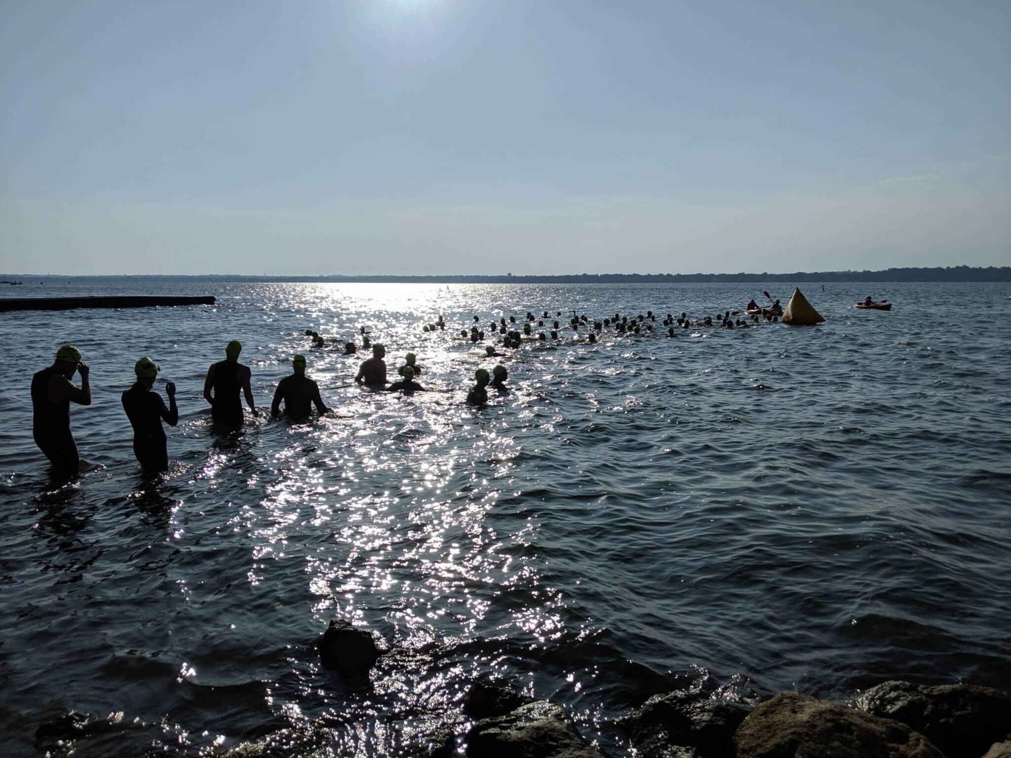 Big Swell Swim 2019 - entering water