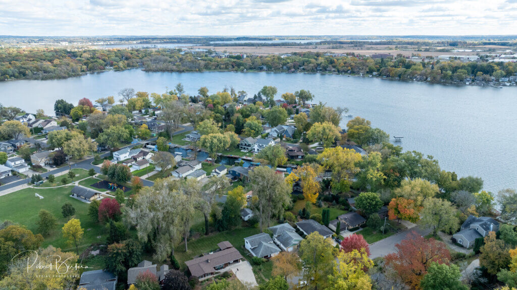 Aerial view of Lake Monona in the fall of 2025, photo courtesy Robert Bertera