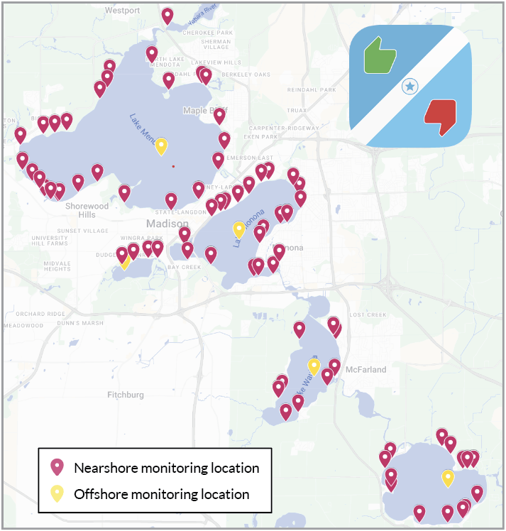 Figure 7: 2025 LakeForecast monitoring locations.