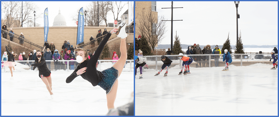 Figure Skaters and Speed Skaters at Frozen Assets 2022