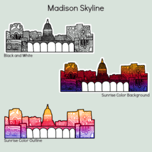 Eliza Makes Art - Madison Skyline