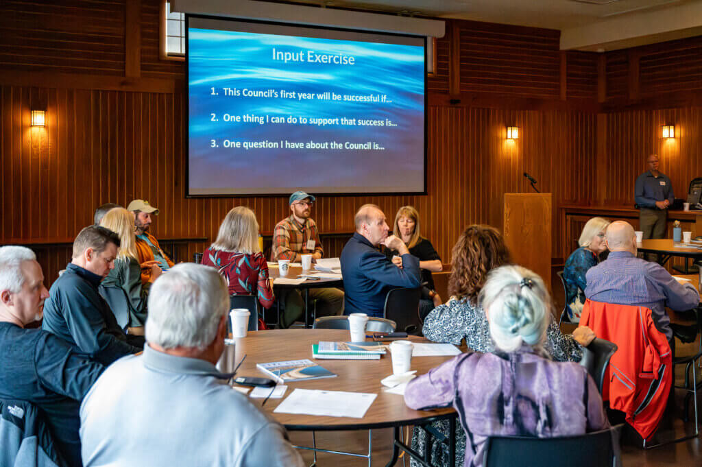 Renew the Blue Council delegates participating in feedback exercises in October 2025