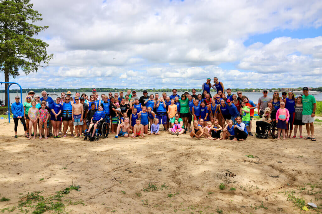 Volunteers and participants at the 2025 Graceful Wakes event, photo courtesy Mad-City Ski Team